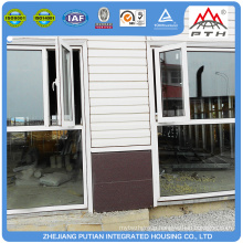 High quality temporary sliding window cheap prefab steel structure house